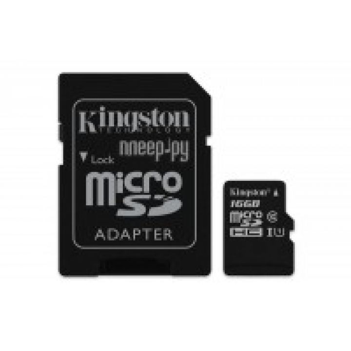 16Gb - Kingston Micro Secure Digital HC Class 10 UHS-I SDC10G2/16GB с переходником под SD (Оригинальная!)
