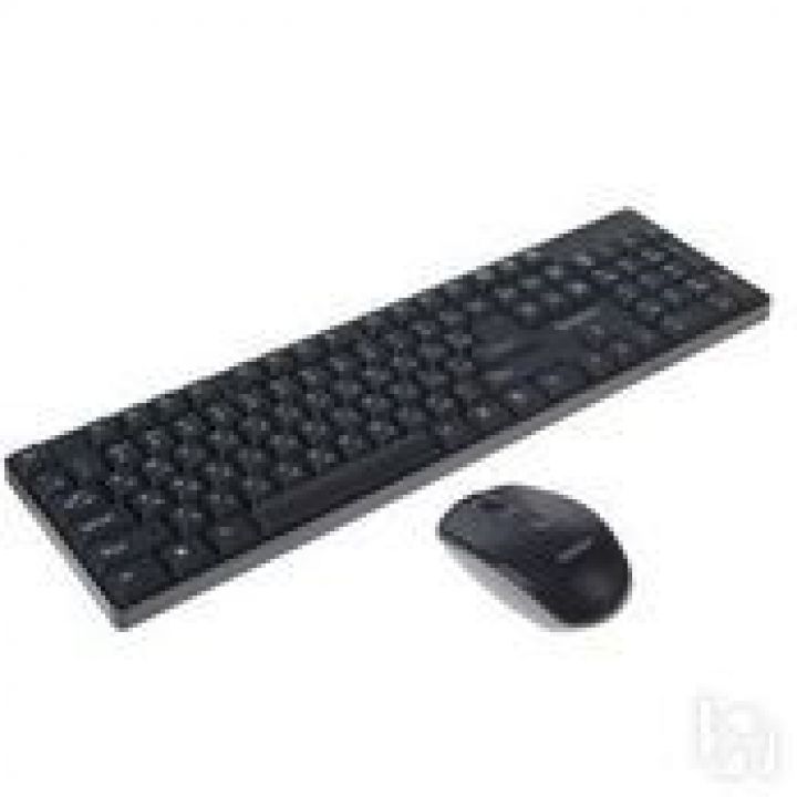 Набор беспроводной клавиатура+ мышь Canyon CNS-HSETW3RU Black