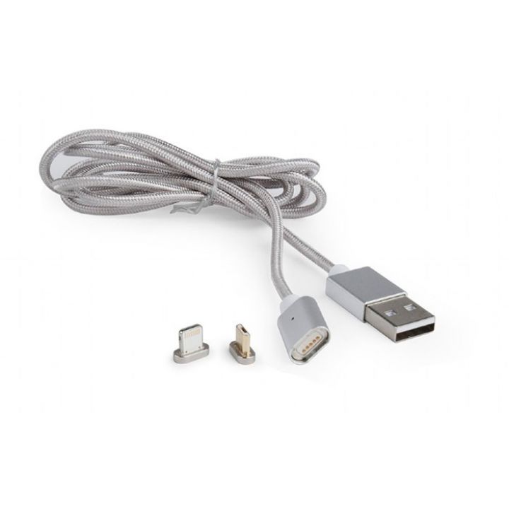 Аксессуар магнитный Gembird Cablexpert Pro USB 2.0 AM/microBM 5P to iPhone Lightning 1m