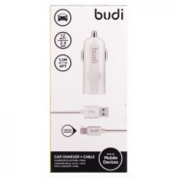 Зарядное устройство Budi M8J062L 2.4A + Lightning Cable White,5,6,7