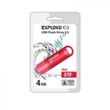 USB Flash Drive 4Gb - Exployd 570 Red EX-4GB-570-Red